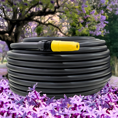 Mangueira Jardim 30m Reforçada 1/2 Flexivel Pvc Com Suporte