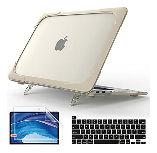 Funda I-king Macbook Pro 13  2020 Con Soporte, Color Caqui.