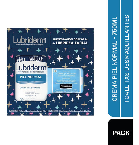 Lubriderm® Piel Normal Promopack 750 Ml + Wipes Neutrogena