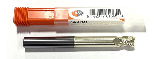 Imco 10mm Carbide End Mill Zrn Coating 0.5mm Radius 3 Fl Ssf