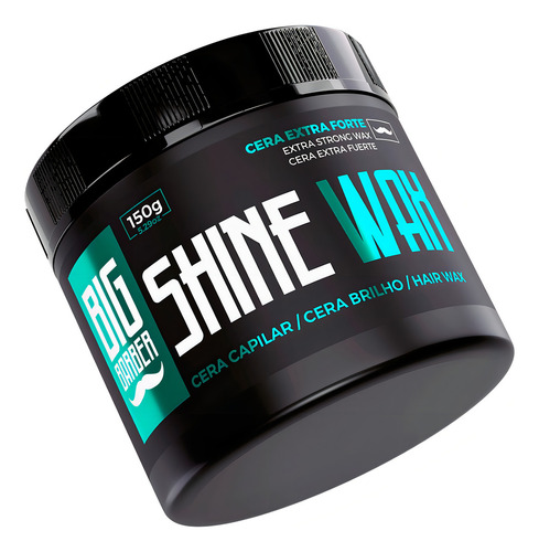 Kit 12x Cera Modeladora Cabelo Shine Wax Brilho Big Barber