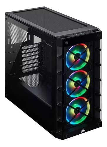 Chasis Corsair Icue 465x 4ventiladores Rgb Color Negro