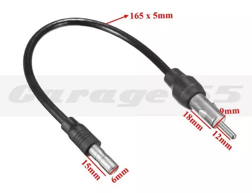 Adaptador de antena estéreo de radio de coche compatible con conector de  antena de radio Chevrolet Dodge Jeep Chrysler GMC Ford