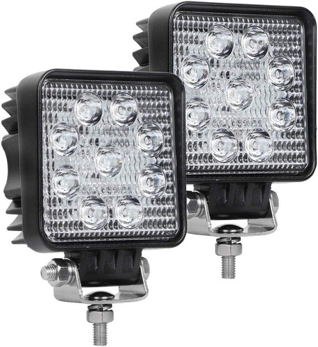 Focos Luces Neblinero Led 27w 4x4 Auto Camioneta Cuadrado X2
