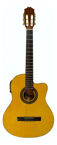 Guitarra clásica La Sevillana UL-5CEQ para diestros semimate