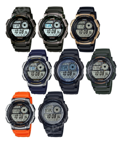 Reloj de pulsera Casio AE-1000W, para hombre color