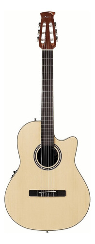 Ovation Ab24ciip Guitarra Electroclasica Nylon Applause Plus Color Natural Orientación De La Mano Derecha