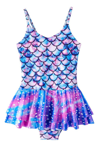 Traje De Baño De Escamas De Pez De Una Sola Pieza Mermaid