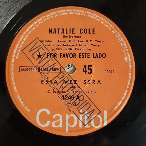 Simple Natalie Cole Capitol C18
