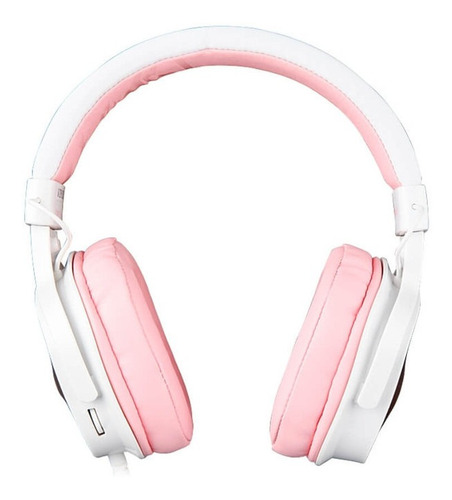 Imagen 2 de 5 de Audifono Gamer Pink Diadema Sades Dpower Rosa
