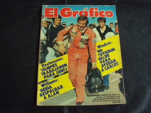 Revista El Grafico # 3237 - Tapa Reutemann Subcampeon 