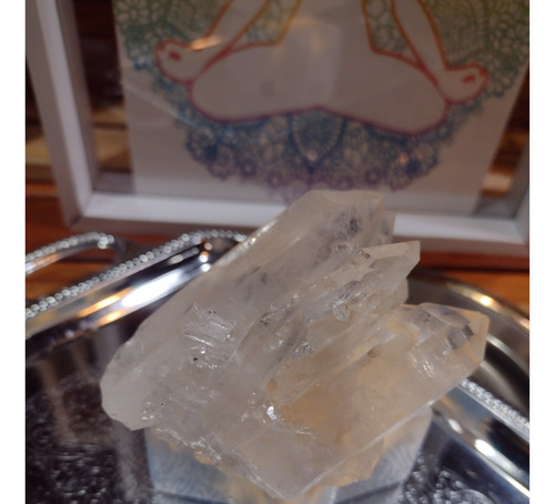 Cuarzo Cristal De Roca ( 200 Grs, 9 Cm) Agrupación De Punta