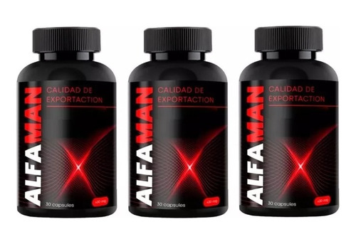 3 Pack Alfaman Ltanis Para La Potencia 3pack 30 Capsulas Sfn