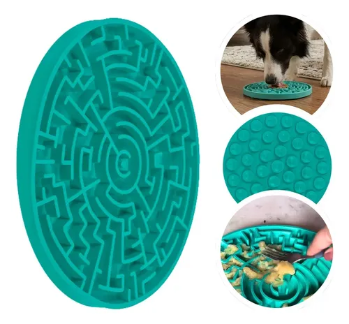 Tapete De Lamber Para Cães Gatos Pet Games Labirinto Verde P