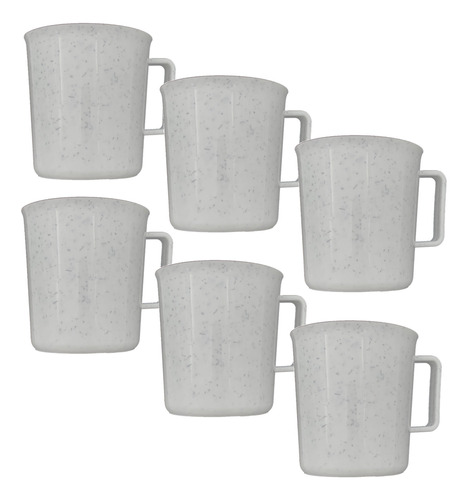 Tazas Para Cafe De Polipropileno Parece Pocillo Peltre 6pz