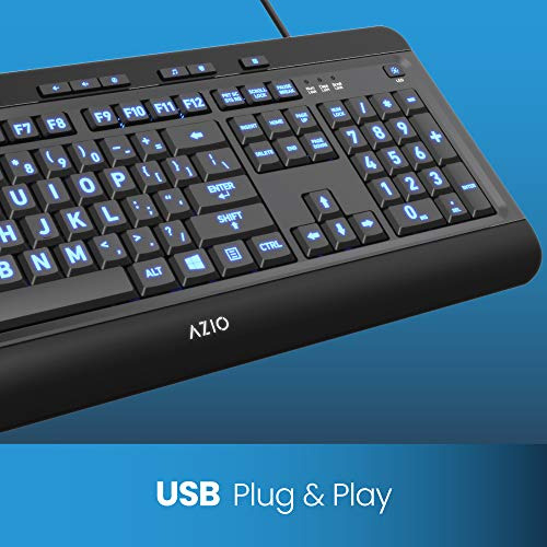 Teclado De Letra Grande: Teclado De Computadora Usb 3 C...