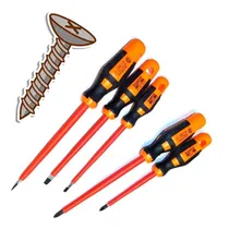 Comprar Set Destornilladores Aislados 800iec\u002F5 1000volt 5 Pzs Pbahco