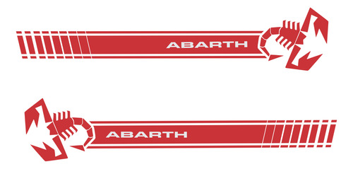Par Adesivo Faixa Lateral Fiat 500 Abarth Sport Imp270