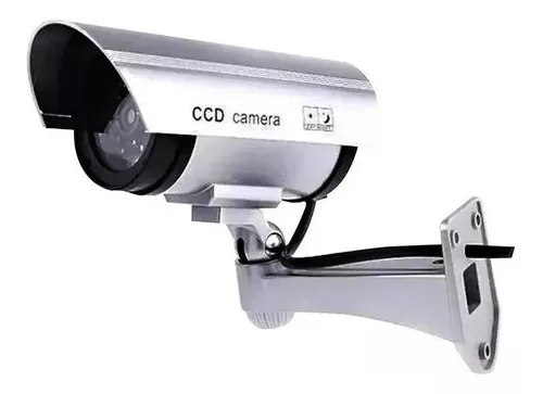 Camara Seguridad Falsa Con Led Simula Detector De Movimiento