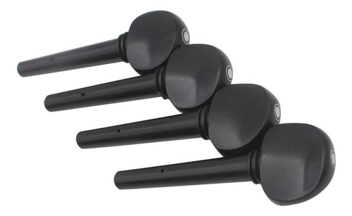 Finest 4pcs / Pack Ebony 3/4 4/4 Cabezales De Para Clavijas