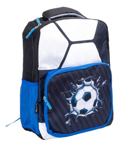 Mochila Pelota Con Cartuchera Regalo Calidad Azul Ideal