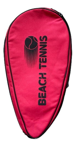 Capa Protetora Raqueteira Raquete Beach Tennis Vermelha