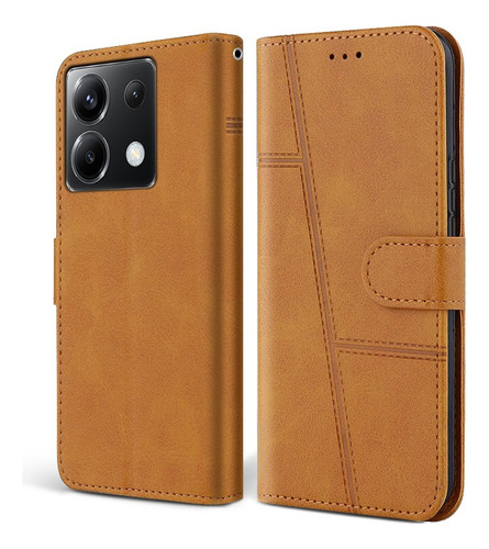 For Xiaomi Poco X6 5g Wallet Card Case Shockproof+lanyard -z