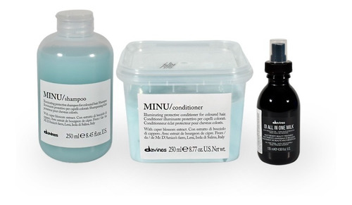 Kit Shampoo+acondicionador Minu+oi All In One Milk Davines