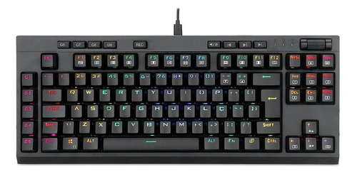 Teclado Mecânico Redragon Broadsword Rgb Pro Switch Brown