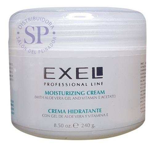 Imagen 1 de 3 de Crema Hidratante Facial Exel Aloe Vera Vitamina E X 240gr