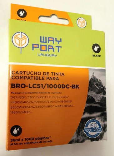 4 Cartuchos De Tinta (4 Colores) Compatible Brother Lc51