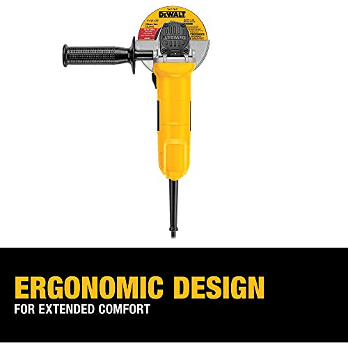 Dewalt Amoladora Angular, Protector De Un Solo Toque, 4-1/2