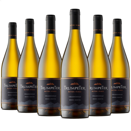 Vino Trumpeter Chardonnay 750ml Rutini X6 Unidades