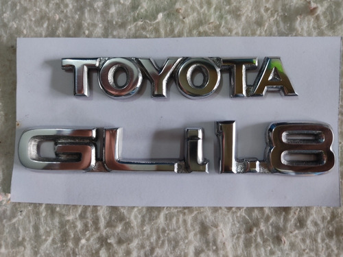 Emblema Toyota Baby Camry Gli 1.8 Metalico Kit 3piezas