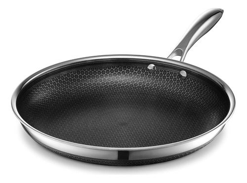 Sartén Antiadherente Híbrida Hexclad, 12 Pulgadas, Stay-cool