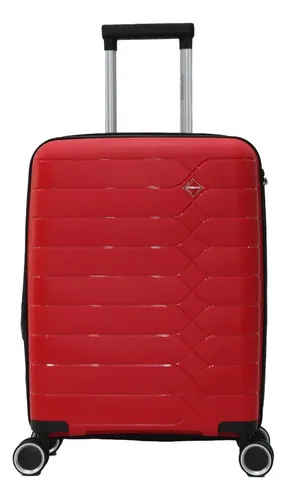 Mala De Viagem Bordo 10kg Abby - Swissland Vermelho Listras