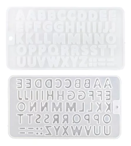 Número Da Letra Do Alfabeto Molde De Silicone Diy Grande/pequeno Alfabeto  Molde De Cristal Resina Cola Epoxy Molde Transparente Pingente Chaveiro  Molde - Molde De Resina E Silicone Para Artesanato - AliExpress