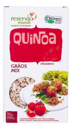 Kit 2x: Quinoa Em Grãos Mista Orgânica Reserva Mundi 200g