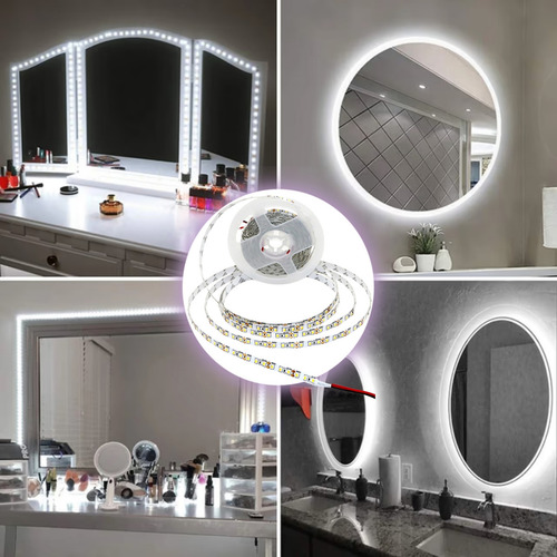 Rollo Led Unicolor Blanco Frío 2835 De 5 Metros 120 Leds Por Metro Recortable Tira De Luces Led Con Alta Intensidad De Brillo Marca Dosyu