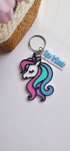 Souvenirs Unicornio Arcoiris 3d Personalizados X20