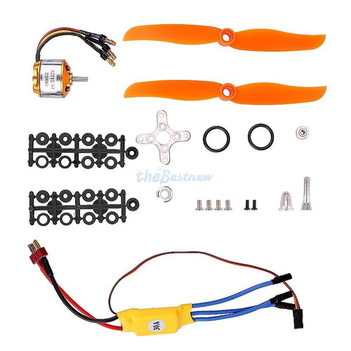 Motor Sin Cepillo De Rc 2200kv 2212-6 + 30a Esc + Kit De Mon