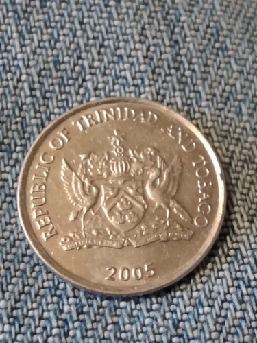 Trinidad Y Tobago 10 Centavos Año 2005 Cuproniquel Km#31
