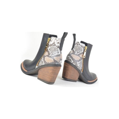 Botinetas Botas Botitas De Mujer De Cuero Kioto - Ferraro