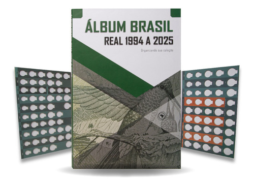 Álbum Moedas Plano Real Primeira E Segunda Família 1994-2025