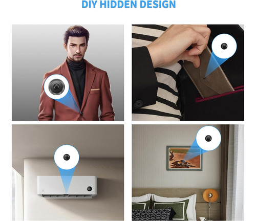 Mini Cámara Diy Módulo Hd 1080p Cámara Pequeña Wifi Secur...