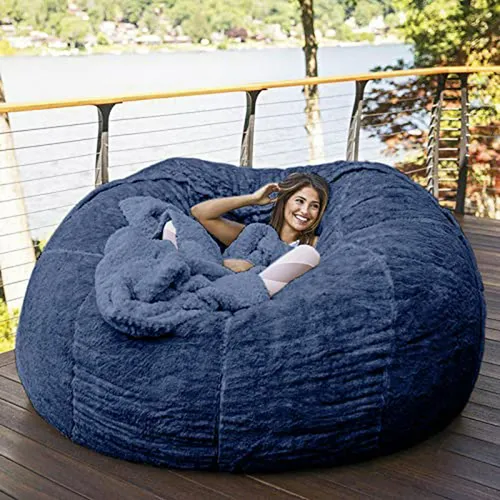 Funda Gigante De Peluche Lavable Para Sillón Bean Bag De 5-6