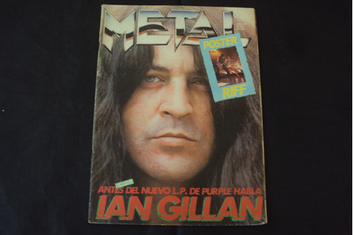 Revista Metal # 40 (1986) Tapa Ian Gillan Deep Purple