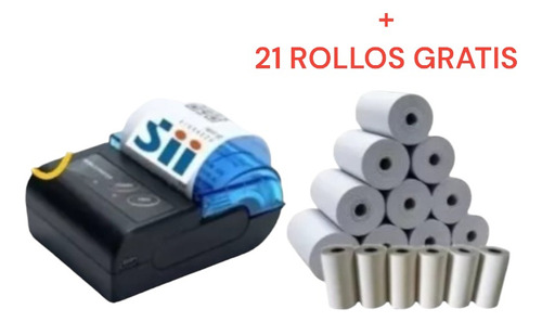 Mini Impresora Térmica Sii E-boleta, 58mm + 21 Rollos Gratis