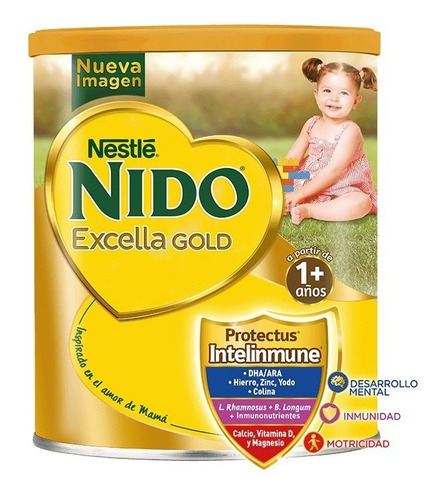 Leche Nido En Polvo Excella Gold A Partir 1 Año Lata 2kg