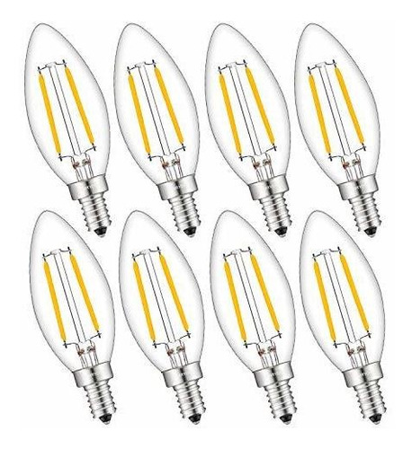 Bombilla Led De Filamento Tipo Candelabro Aomryom, 25 W, Equ